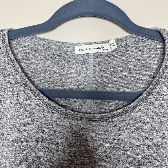 Rag & Bone gray fine knit comfy stretchy casual neutral jersey relaxed size xs - Picture 5 of 8